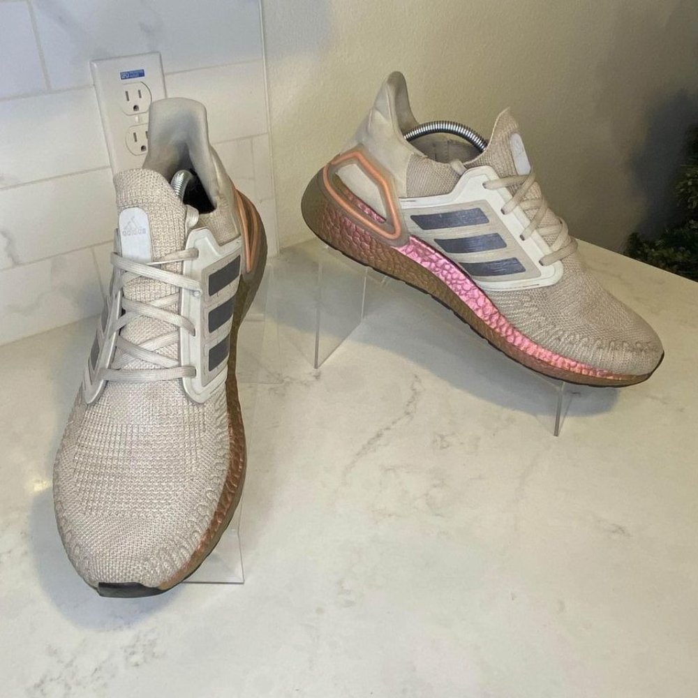 Metal Grey Adidas Ultraboost 20 Men's Running Shoes, Size 12